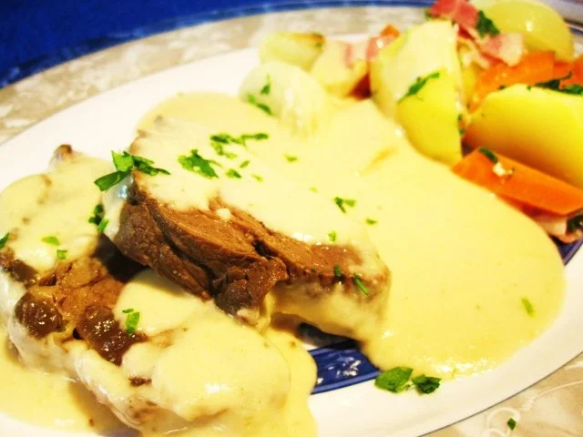 Ochsenbäckchen in deftiger Meerrettichsoße ... - Rezept - Bild Nr. 7