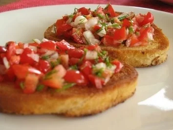 Rezept: Tomatenbruschetta Tomatenbruschetta - Rezept