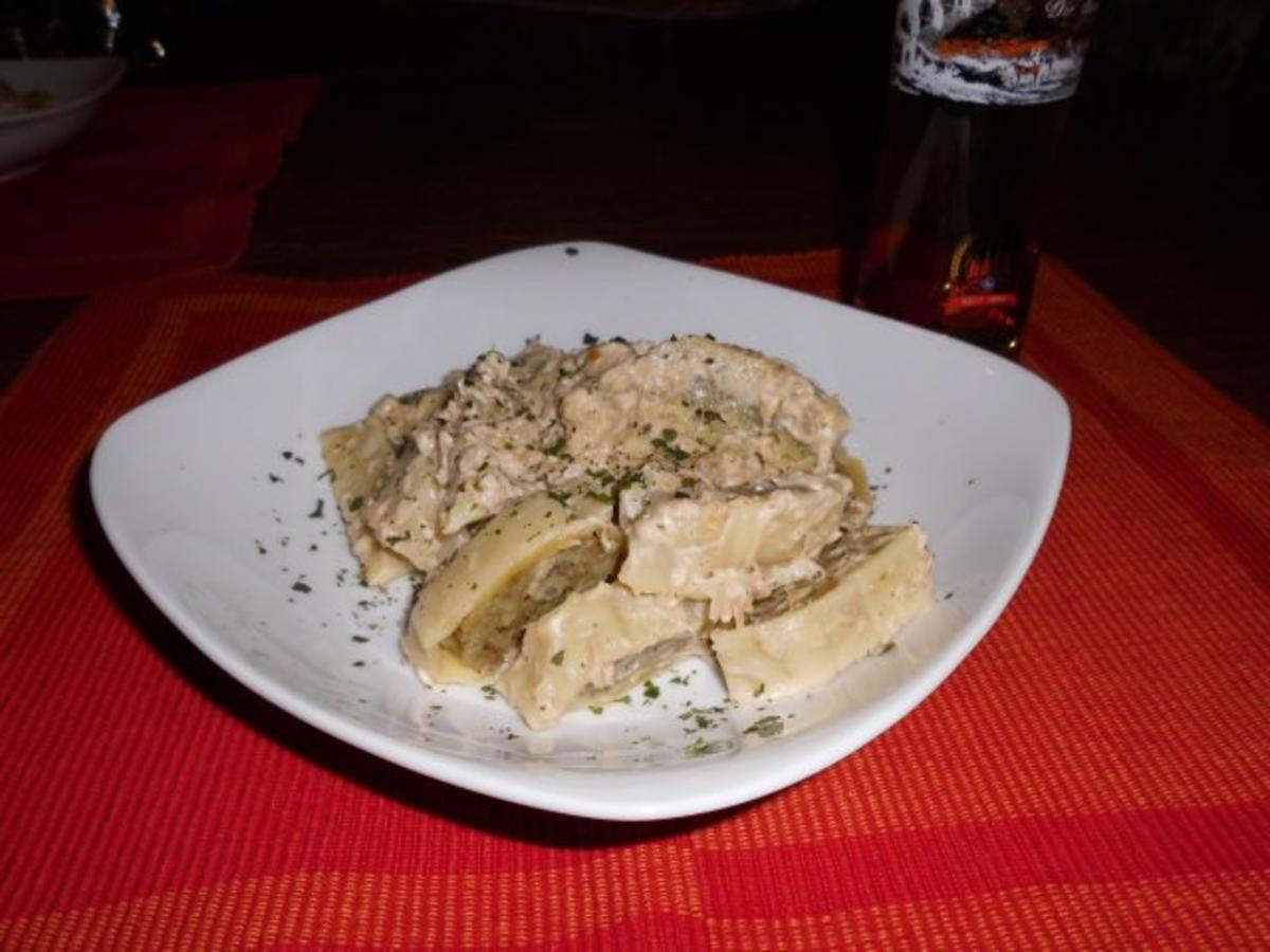 Maultaschen al Tonno e Cremas>> - Rezept