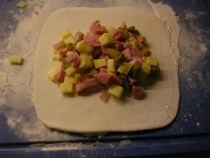 Schinkenhörnchen a la Birgit - Rezept