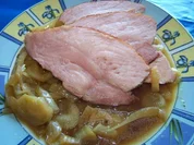 Kasselerbacke auf Fenchelbett - Rezept