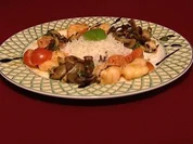 Gamberi ai ferri con verdure (Larissa Marolt) - Rezept