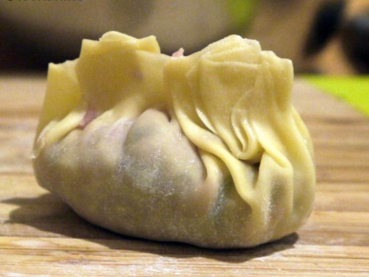 Dim Sum mit Pilz Hackfleisch Füllung - einfach - 161 kcal/100g