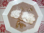 Mandarinentortellini auf Walnußkaramell - Rezept