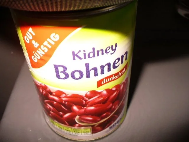 Geschnetzeltes vom Huhn mit gebratenen  Chicorèespalten und Kidneybohnen an Reis - Rezept - Bild Nr. 2