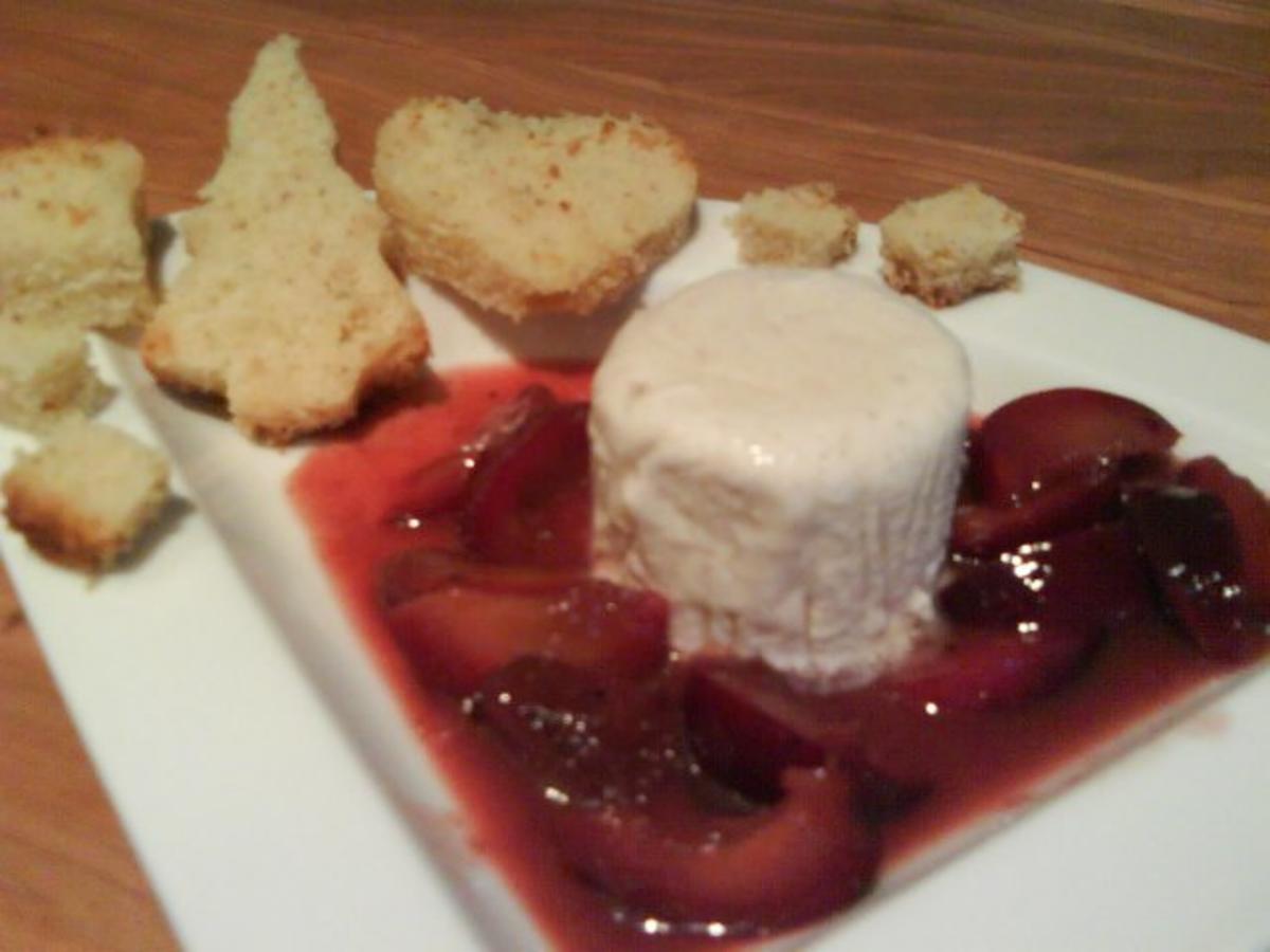 Dessert Zimtblüten Joghurt Parfait an karamellisierten frischen ...