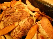 Hähnchen mit Quitten aus dem Ofen - Rezept