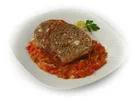 Hackbraten mit Tomatengemüse - Rezept