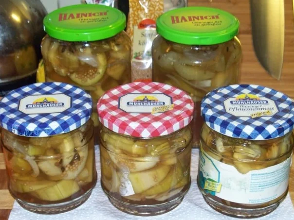 Senfgurken mit Honig - Rezept