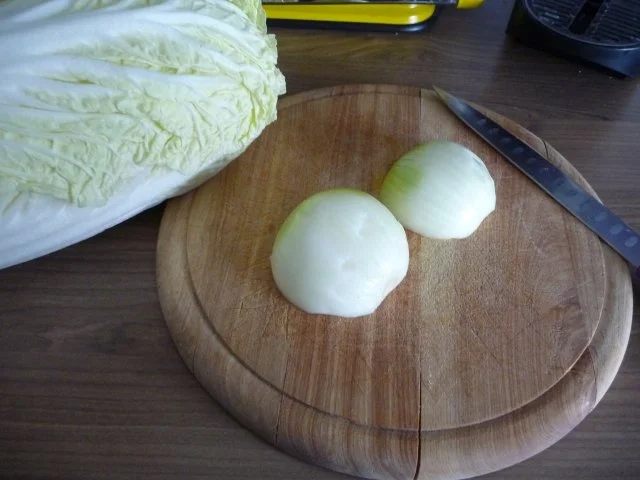 Rezept: Fleischlos : Geschmorten Chinakohl mit Kümmelkartoffeln Bild Nr. 4 Fleischlos : Geschmorten Chinakohl mit Kümmelkartoffeln - Rezept - Bild Nr. 4