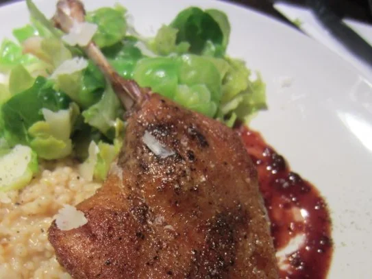 Rezept: Entenkeule auf Glühweinsauce Entenkeule auf Glühweinsauce - Rezept