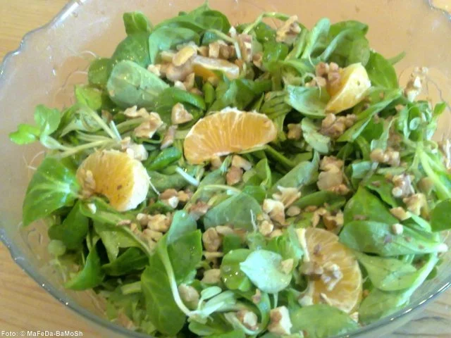 Feldsalat mit Clementinen - Rezept