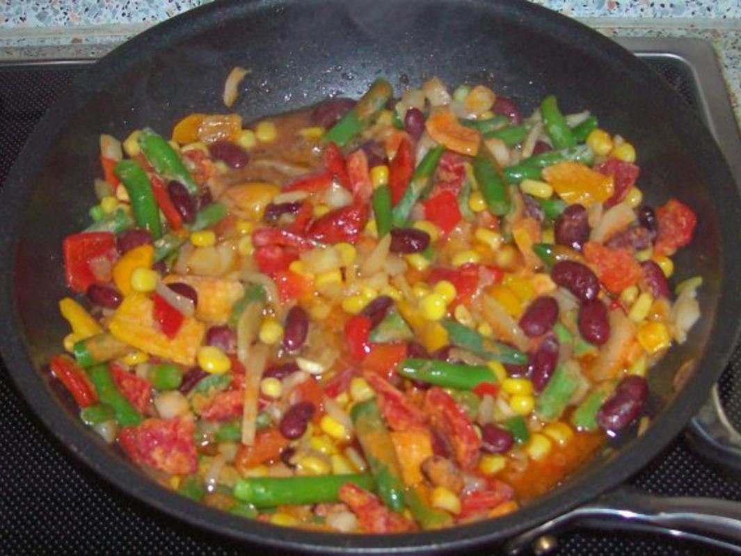 Pikanter Tex Mex Kartoffel Auflauf - einfach - 189 kcal/100g
