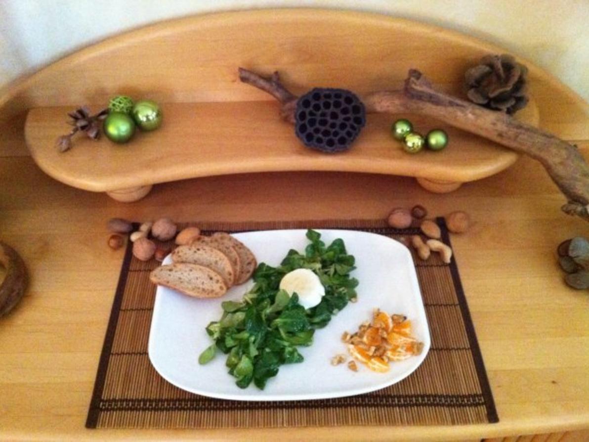 Feldsalat mit Walnüssen an Clementinen Vinaigrette - einfach - 536 kcal ...
