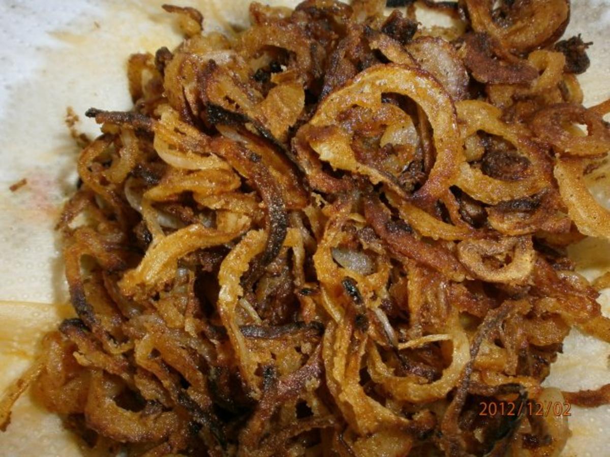 Roastbeef mit Zwiebeln und Chicorèe-Salat - einfach - von extrawurst