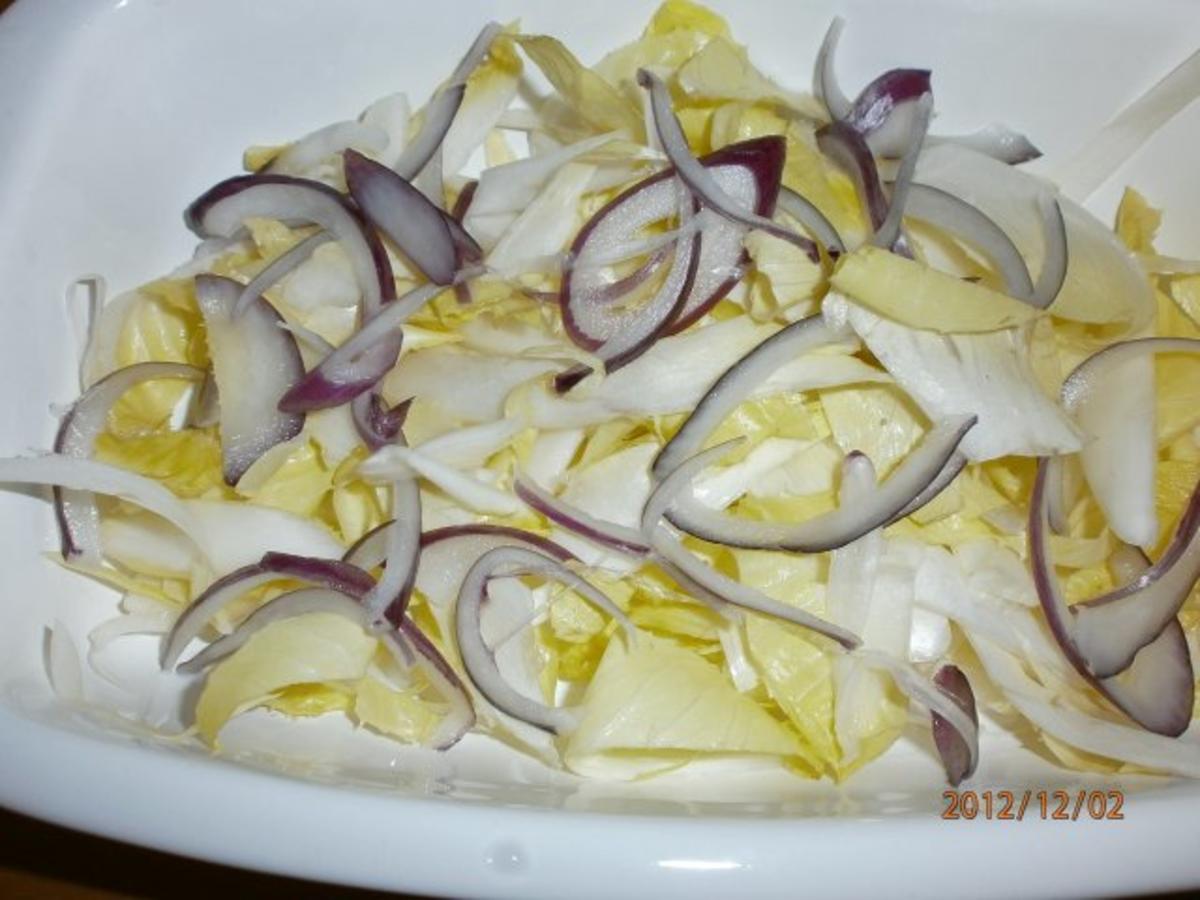 Roastbeef mit Zwiebeln und Chicorèe-Salat - Rezept - Bild Nr. 8