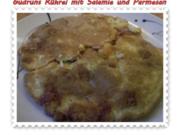 Eier: Rührei mit Salamie und Parmesan - Rezept