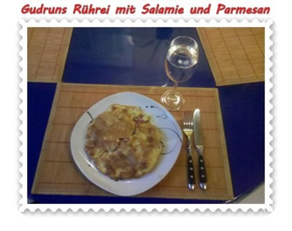 Eier: Rührei mit Salamie und Parmesan - Rezept - Bild Nr. 8