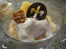 Dessert: Quark-Dessert mit frischen Ananas und Kokos - Rezept