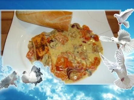 Fisch : Lachs in Dillsoße aus dem Ofen - Rezept