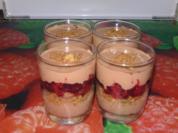Nougat-Frischkäse-Creme mit Zimtkirschen - Rezept