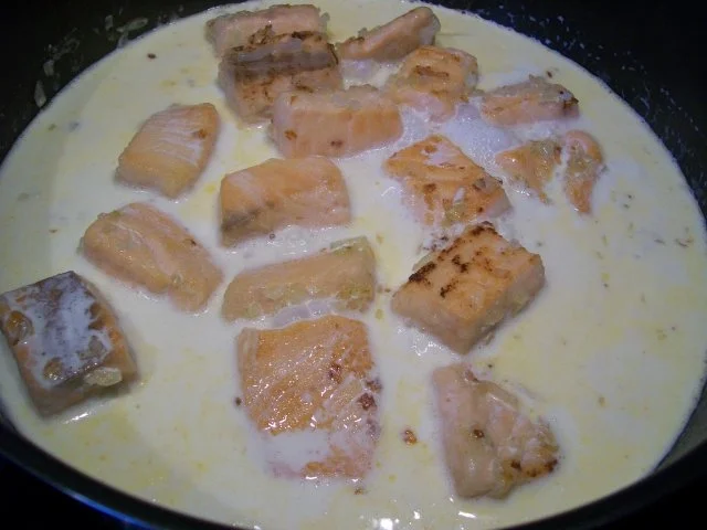 Rezept: Lachs - Sahne - Soße Bild Nr. 3 Lachs - Sahne - Soße - Rezept - Bild Nr. 3