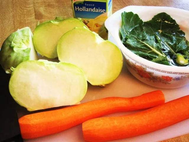 Kohlrabi mit Möhrchen in einer schnellen Hollandaise - Rezept - Bild Nr. 2