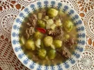 Rosenkohlsuppe mit Rindfleisch - Rezept
