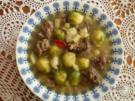 Rosenkohlsuppe mit Rindfleisch - Rezept