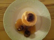 Geeiste Karamellcreme mit glasierten Maroni - Rezept