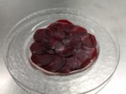 Clementine- Feldsalat auf Rote- Bete Carpaccio - Rezept