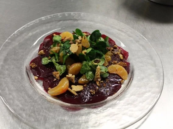 Clementine- Feldsalat auf Rote- Bete Carpaccio - Rezept - Bild Nr. 6