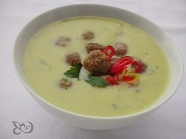 Porree - Kartoffelsuppe mit Chili - Hackbällchen - Rezept - Bild Nr. 9