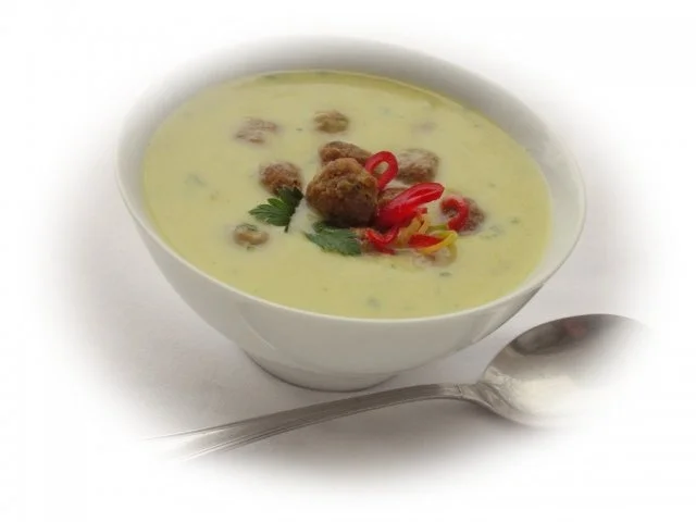 Porree - Kartoffelsuppe mit Chili - Hackbällchen - Rezept - Bild Nr. 2