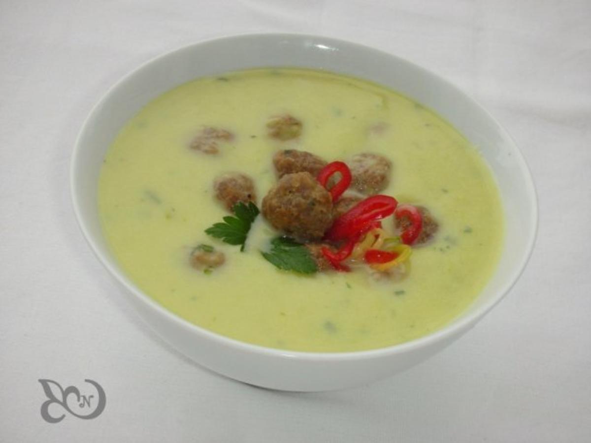 Porree Kartoffelsuppe mit Chili Hackbällchen - schnell &amp; einfach - von ...