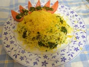 Spaghetti mit Petersilien-Pistazien-Pesto und Cheddar - Rezept