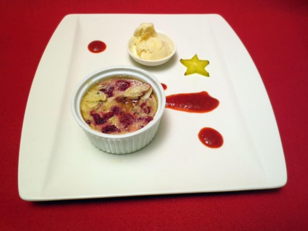 Clafoutis mit Vanilleeis und Milch - Rezept mit Bild - kochbar.de