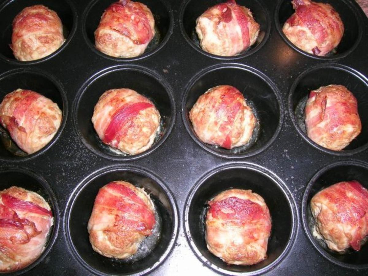 Kleine falsche Hasen in der Muffinform, mit karamellisierten Möhrchen und Kartoffeln - Rezept - Bild Nr. 5