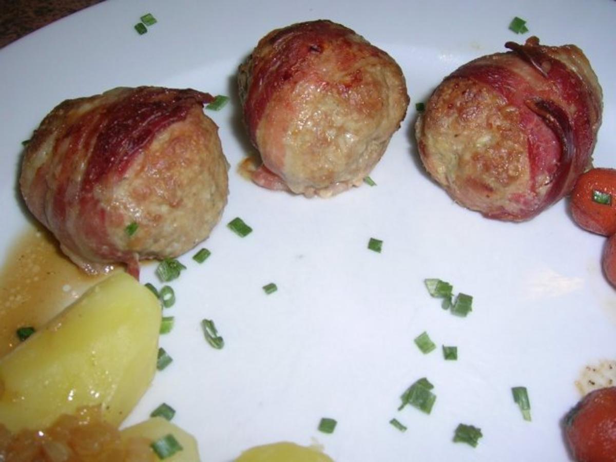 Kleine falsche Hasen in der Muffinform, mit karamellisierten Möhrchen und Kartoffeln - Rezept - Bild Nr. 8