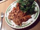 Vegetarische Adventslasagne an fruchtigem Feldsalat - Rezept