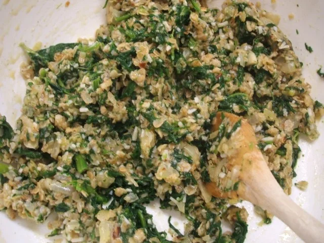 Vollkost: Haferflocken-Bratlinge mit Blattspinat - Rezept - Bild Nr. 6