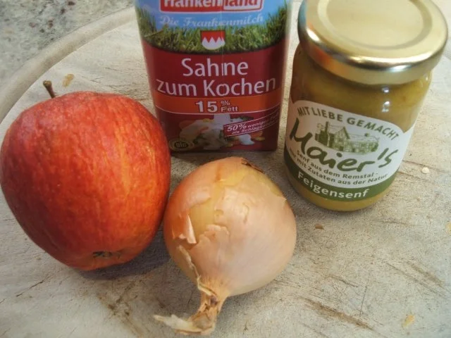 Soßen: Zwiebel-Apfel-Soße mit Feigensenf - Rezept - Bild Nr. 2