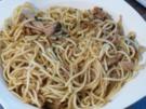 Scharfe Knoblauchspaghetti mit Thunfisch - Rezept