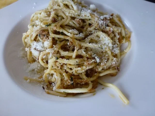 Rezept: Scharfe Knoblauchspaghetti mit Thunfisch Bild Nr. 3 Scharfe Knoblauchspaghetti mit Thunfisch - Rezept - Bild Nr. 3