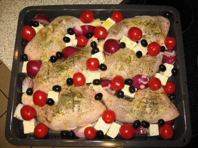 Hähnchen mit Fetakäse und Kirschtomaten - Rezept - Bild Nr. 2