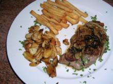 Rumpsteak, Steinpilze, Pommes - Rezept