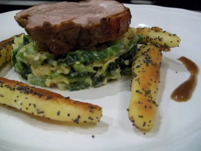 4h Ferkel/ Haselnuss-Wirsing/ Mohn-Schupfnudeln - Rezept - Bild Nr. 16