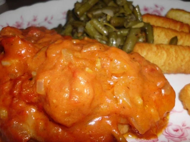 Überbackene Schnitzel mit Blauschimmelkäse - Rezept