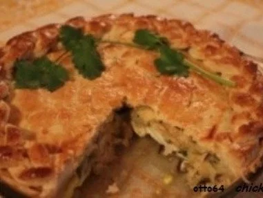 Hühnchen-Koriander-Pie - Rezept