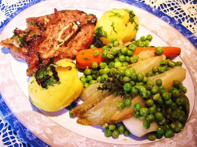 Erbsen nach Art von Nevers ... - Rezept